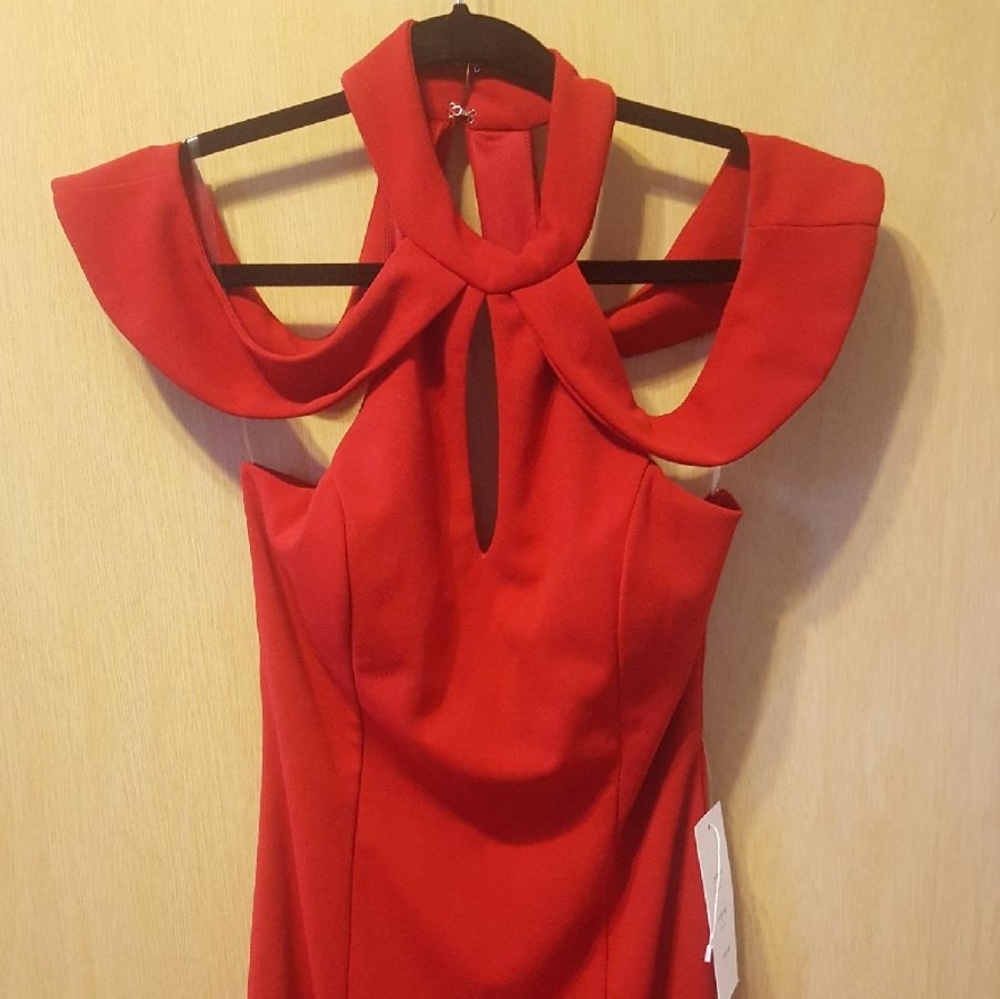 Promgirl Red Cut Out Dress